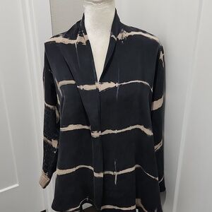 Vintage Candiss Cole Art To Wear Multicolor Nubby Silk Jacket/Cardigan. USA